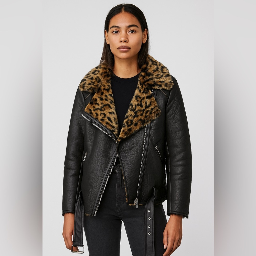H&M faux fur jacket